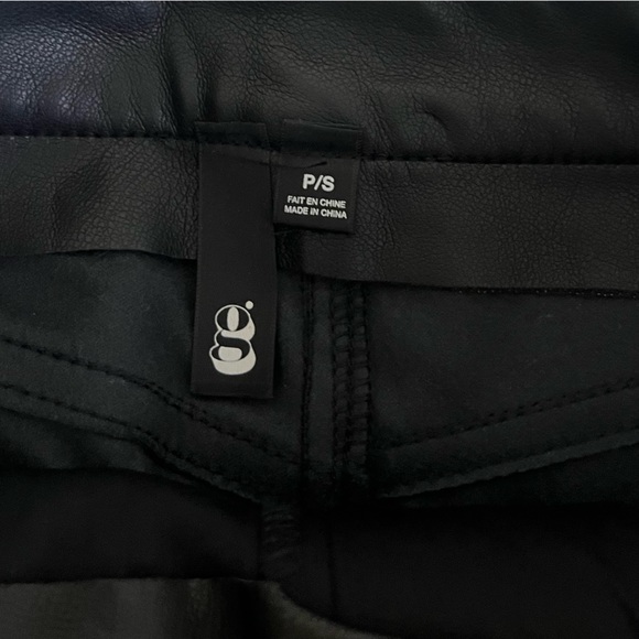 garage high rise straight leather pants - Picture 2 of 4